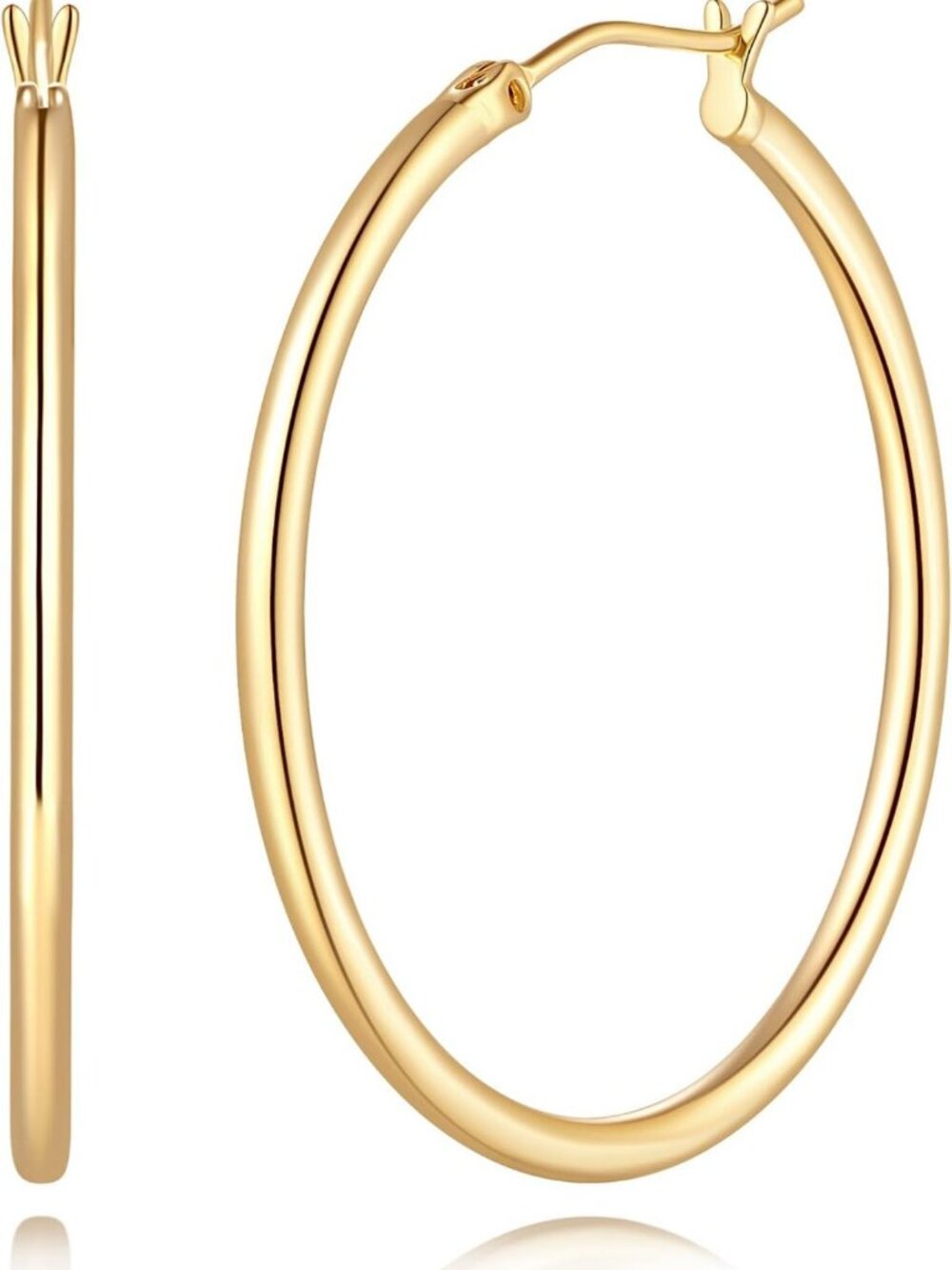 Elegant 14K Gold Hoop Earrings for Women | Dazzling Everyday Jewelry Accessory